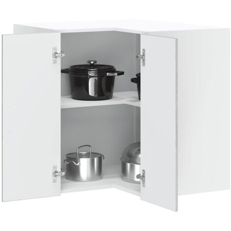 vidaXL Armoire d'angle murale de cuisine Lucca sonoma gris