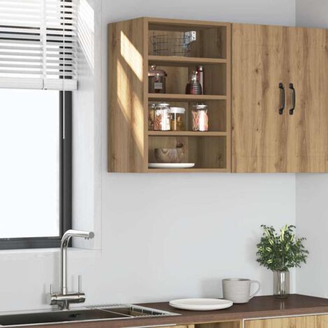 Armoire suspendue chêne artisanal 40x29,5x60 cm bois ingénierie vidaXL