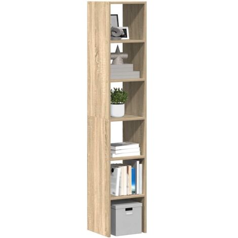 Vidaxl – Bibliothèque enfant empilable 2 pcs – Chêne sonoma bois d'ingénierie – Dimensions 30 x 30 x 80 cm – Capacité 60 kg