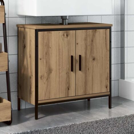 vidaXL Sink Cabinet Artisan Oak 60x30x60 cm Engineered Wood (1/5)