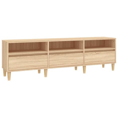 vidaXL TV Cabinet Sonoma Oak 150x30x44,5 cm Engineered Wood (1/5)