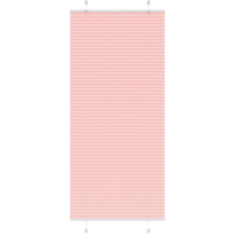 vidaXL Pleated Blind Pink 100x200 cm Fabric Width 99,4 cm Polyester