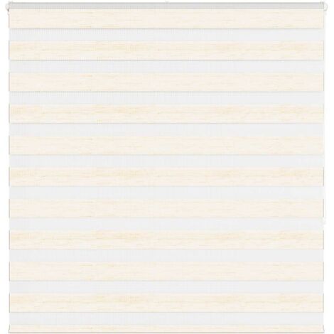 vidaXL Zebra Blind Marble Beige 140x150 cm Fabric Width 135,9 cm Polyester