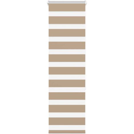 vidaXL Store zèbre marron sable largeur du tissu 35,9 cm polyester