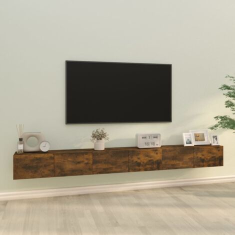 Ensemble de meubles TV 3 pcs Chêne fumé Bois d'ingénierie vidaXL