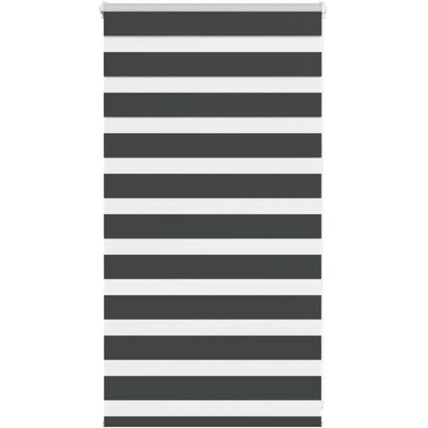 vidaXL Store zèbre noir 90x100 cm largeur du tissu 85,9 cm polyester