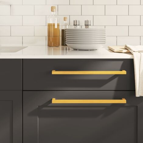 vidaXL Cabinet Handles 10 pcs Gold 320 mm Stainless Steel