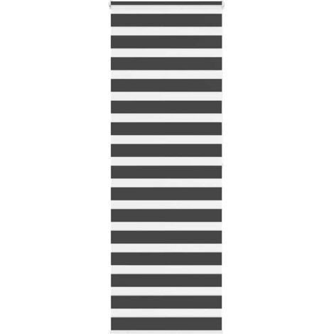 vidaXL Store zèbre noir 70x200 cm largeur du tissu 65,9 cm polyester