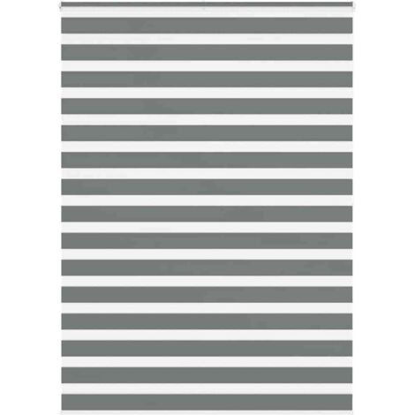 vidaXL Store zèbre gris foncé largeur du tissu 150,9 cm polyester