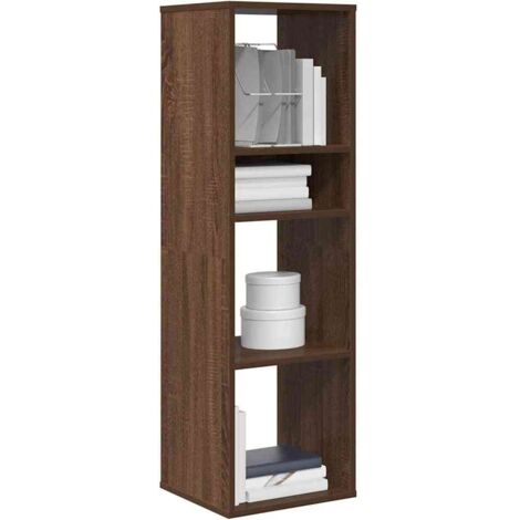 vidaXL Book Cabinet Brown Oak 34x31x112 cm Engineered Wood