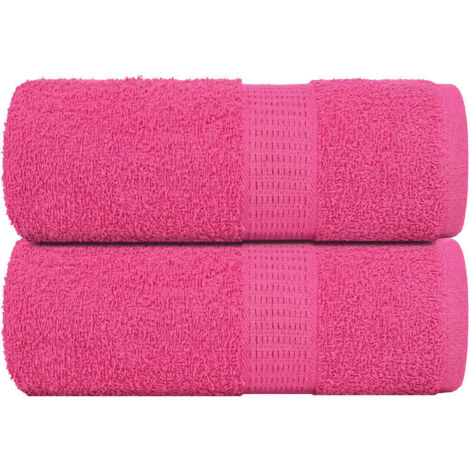 vidaXL Wash Towels "FROGN" 2 pcs Pink 30x30 cm 360 gsm