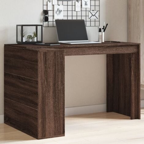 vidaXL Bureau chêne marron 123,5x73,5x75 cm bois d'ingénierie