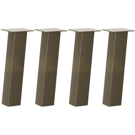 vidaXL Coffee Table Legs 4 pcs Natural Steel 30 cm Steel (1/5)
