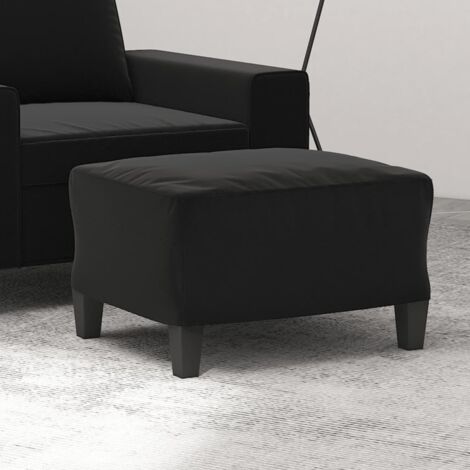 vidaXL Footstool Black 60x50x41 cm Microfibre Fabric