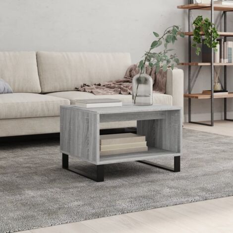 Table basse sonoma gris 60x50x40 cm bois d'ingénierie vidaXL