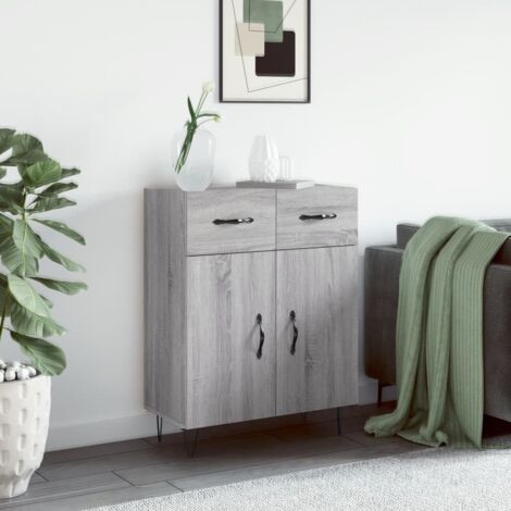 vidaXL Sideboard Grey Sonoma 69,5x34x90 cm Engineered Wood (1/5)