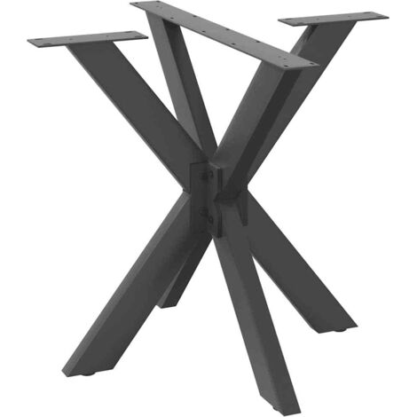 Pied de table à manger en forme d'araignée, anthracite, 85 x 85 x (72-73) cm, acier vidaXL