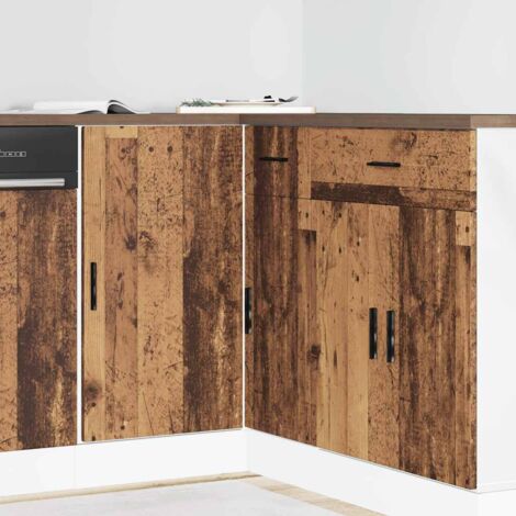 vidaXL Kitchen Base Cabinet "Lyon" Old Wood Engineered Wood (1/5)