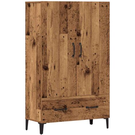 vidaXL Highboard Old Wood 70x31x115 cm Engineered Wood (1/5)