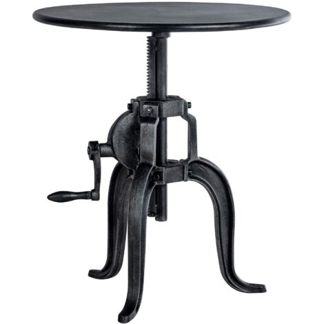 Table d'appoint Marcos 50 cm Argent antique (1/5)