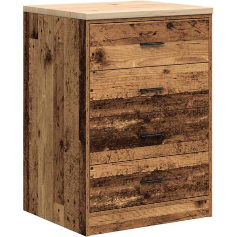 Armoire de rangement de garage vieux bois 60x51x85 cm bois pin vidaXL