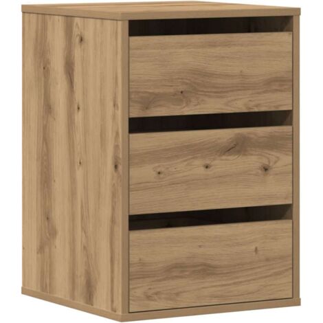 Commode d'angle chêne artisanal 40x41x58 cm bois d'ingénierie vidaXL