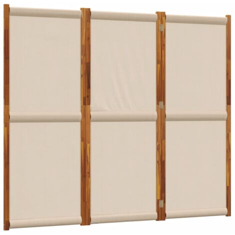 Cloison de séparation 3 panneaux taupe 210x180 cm vidaXL