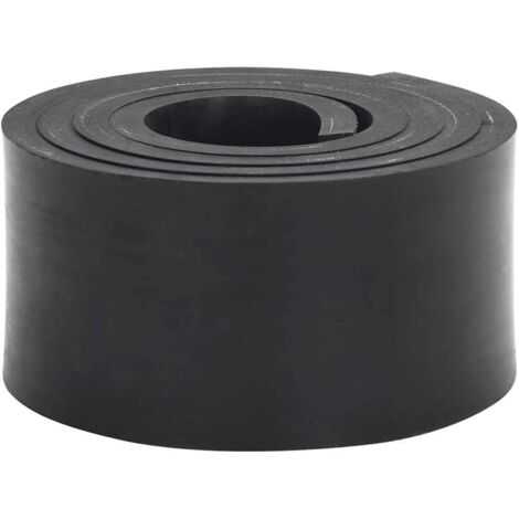 Bordure en caoutchouc de chasse-neige noir 150x10x1 cm vidaXL