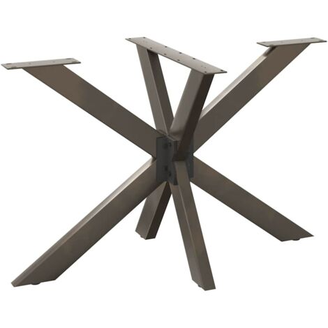 Pied de table à manger en forme d'araignée, noir, 120 x 68 x (72-73) cm, acier vidaXL
