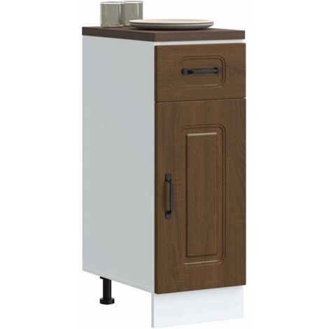 vidaXL Kitchen Base Cabinet "Kalmar" Brown Oak Engineered Wood