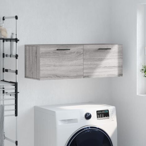 Armoire murale sonoma gris 100x36,5x35 cm bois d'ingénierie vidaXL