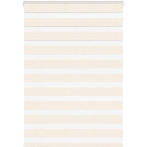 vidaXL Zebra Blind Marble Beige 100x100 cm Fabric Width 95,9 cm Polyester