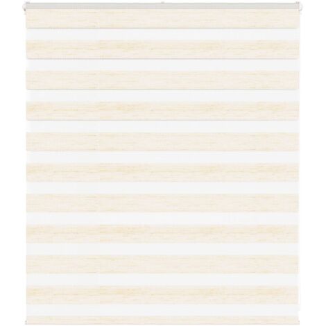 Store zèbre beige marbré largeur du tissu 120,9 cm polyester vidaXL