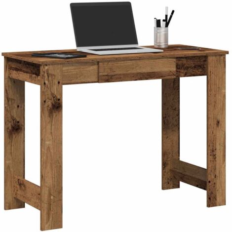 Bureau vieux bois 100x45x75 cm bois d'ingénierie vidaXL (1/5)