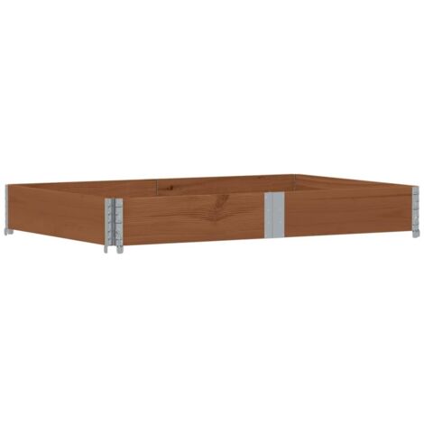 Collier de palette marron 150x100 cm bois de pin solide vidaXL