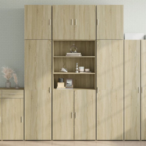 vidaXL Highboard Sonoma Oak 80x42,5x249 cm Engineered Wood