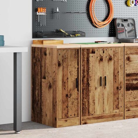 Armoire de rangement de garage vieux bois 30x51x85 cm bois pin vidaXL
