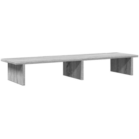 Support de moniteur sonoma gris 100x27x15 cm bois d'ingénierie vidaXL