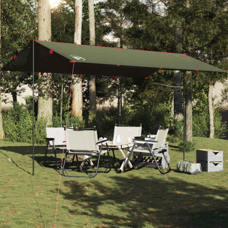 Bâche de camping vert olive 506x306 cm imperméable