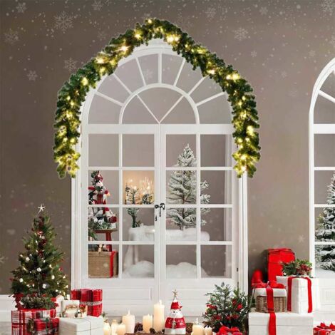 Guirlande de Noël avec 600 LED 2 pcs Vert PVC vidaXL
