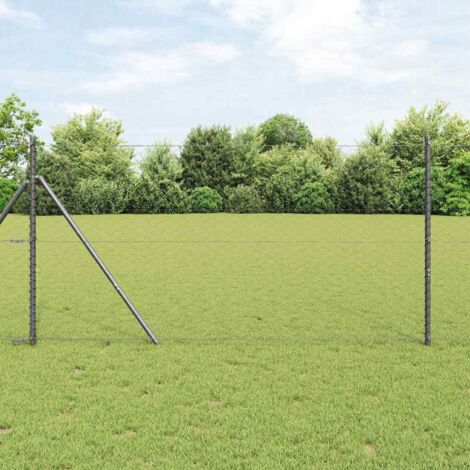 vidaXL Ground Fix Welded Wire Fence 10 x 1.4 m (W x H)