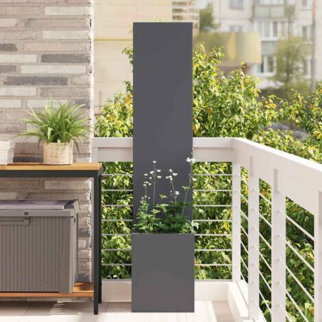 vidaXL Garden Privacy Screen Fretwork Anthracite 32 x 32 x 150 cm