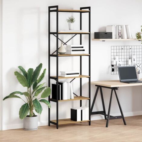 vidaXL Bookshelf Artisan Oak 60 x 30 x 189.5 cm Engineered Wood