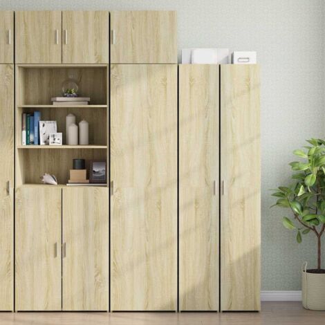 vidaXL Armoire de rangement mince chêne sonoma 50x42,5x225 cm