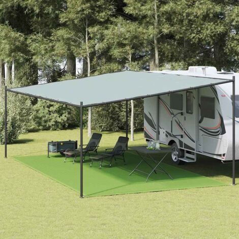 vidaXL Tent Carpet Light Green 400x700 cm HDPE (1/5)