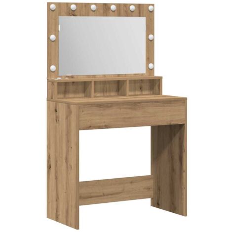 vidaXL Dressing Table Artisan Oak 75.5 x 41 x 135 cm Engineered Wood