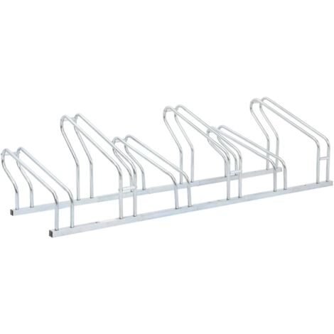 Vidaxl – Support de vélo au sol autoportant pour 6 vélos – Acier galvanisé résistant à la corrosion – Dimensions 164 x 41 x 42 cm
