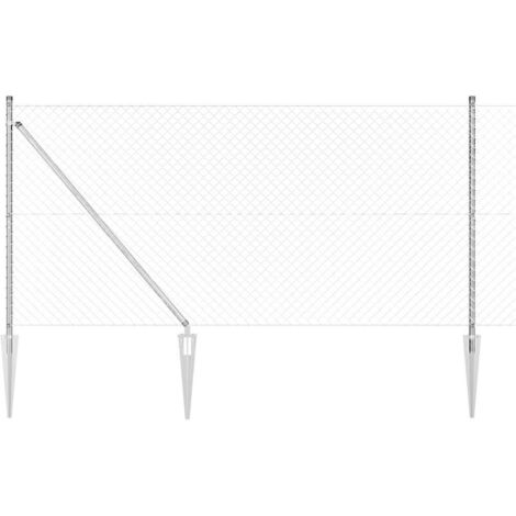 vidaXL Welded Wire Fence with Spikes 10 x 1.2 m (W x H)