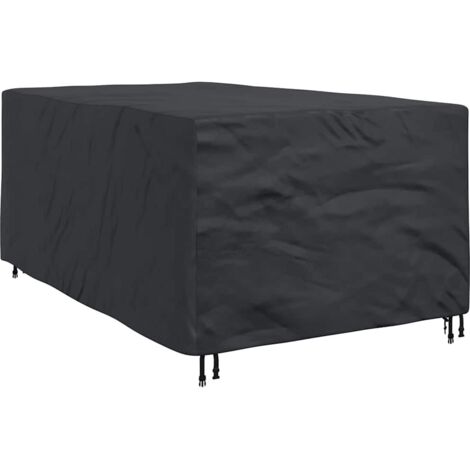 vidaXL Furniture Cover Plain Black 143 x 225 x 90 cm 420D
