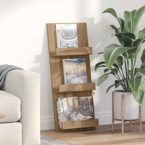 vidaXL  Magazine Rack  Artisan Oak 43 x 11 x 102 cm Engineered Wood